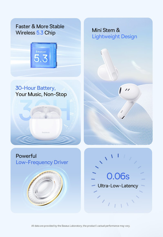 Baseus headphones in ear tws bowie e13 galaxy black, , medium-null