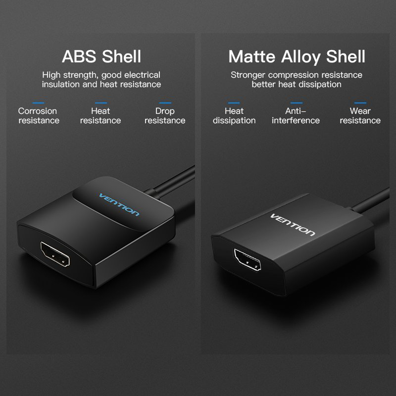 Vention converter vga+audio to HDMI & USB power 0.5m acnbd, , medium-null
