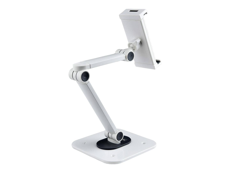 Startech.com adjustable tablet stand for desk, desk/wall mountable, supports up to 2.2lb, universal tablet stand holder for desk, articulating tablet mount with pivot/swivel/rotate / ergonomic tablet stand  / supports up to 12.9in, , medium-null