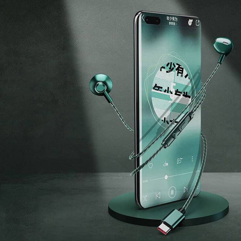 Remax Type-C metal wired earphone, , medium-null