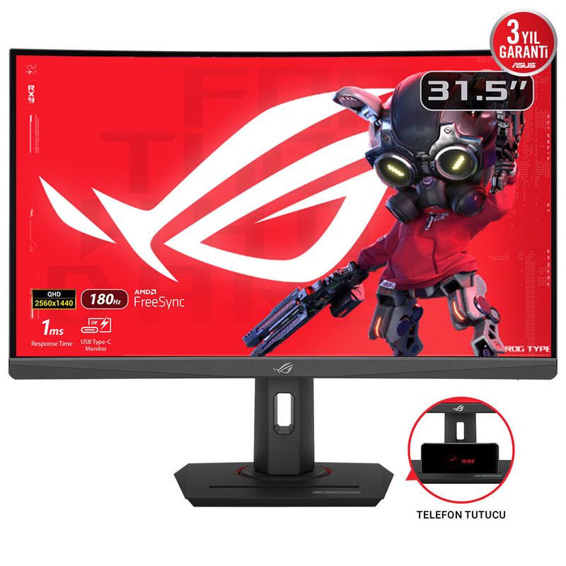 Asus rog strix xg32wcs 32" &omicron;&theta;ό&nu;&eta; va curved 180hz qhd 2560x1440-null