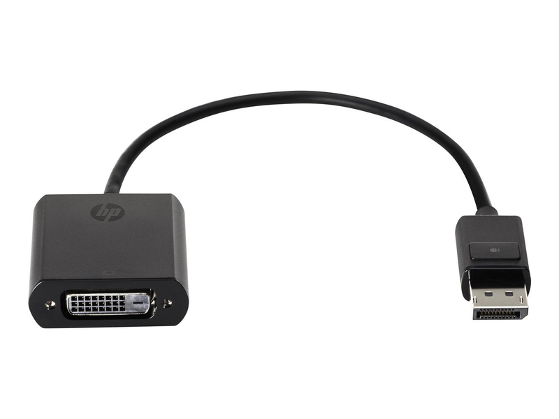 Hp 6g843aa displayport to dvi-d adapter dp male to dvi-d female single-link 1920x1200 black-null