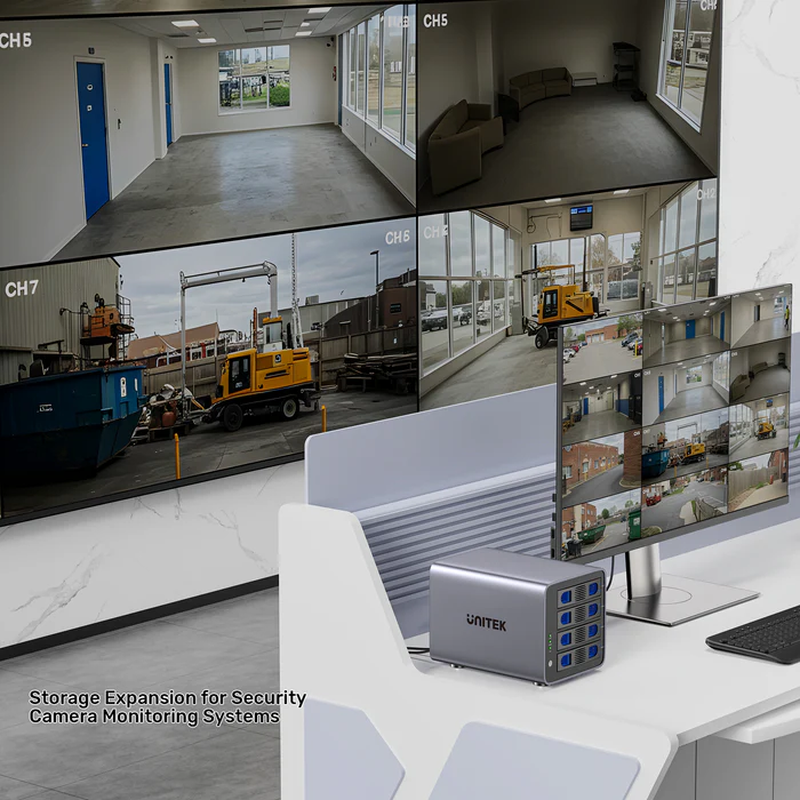 Unitek 4-bay external sata 2.5/3.5 HDD/SSD enclosure with raid USB-a s1301a, , medium-null