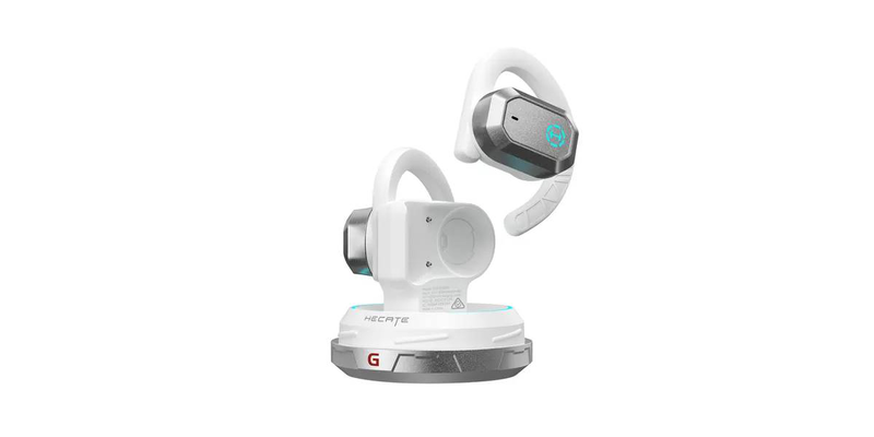 Edifier hecate Air 2 open-ear true wireless earbuds Air2-wt 14.2mm drivers bluetooth 5.3 enc rgb case white-null