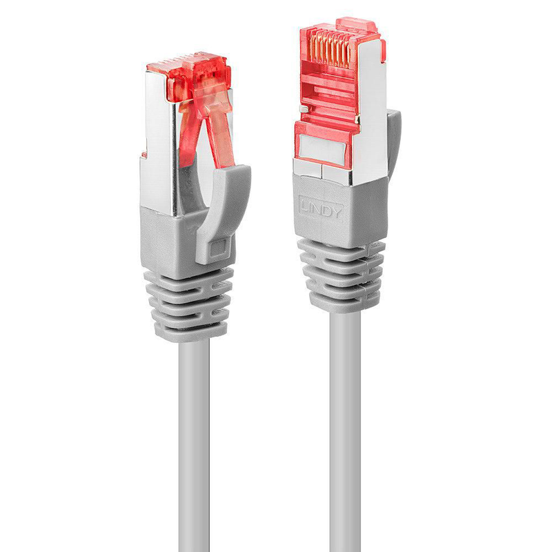 Lindy - patch cable - rj-45 (m) to rj-45 (m) - 20 m - sftp, pimf - cat 6e - snagless - grey-null