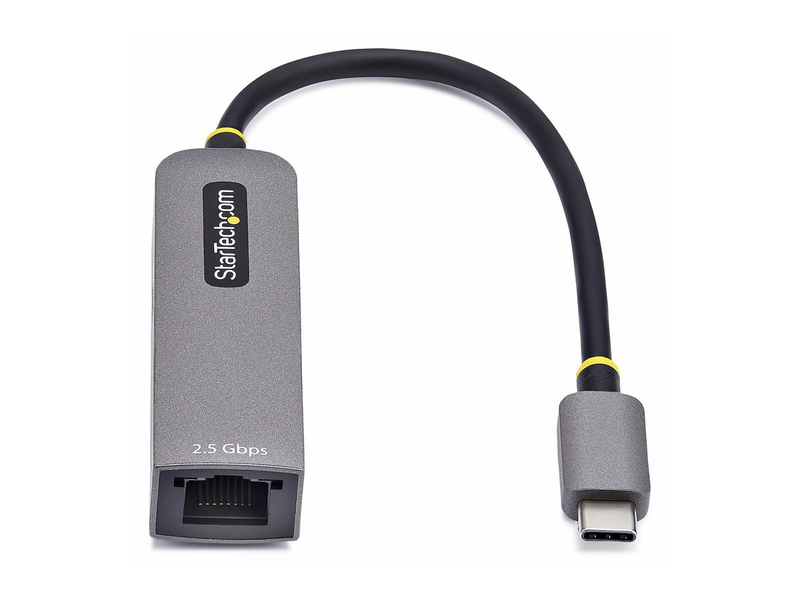 Startech.com 2.5GBe USB-c to ethernet adapter - network adapter - USB-c 3.2 Gen 1 / thunderbolt 3 - 10m/100m/1g/2.5 gigabit ethernet + USB-c 3.2 Gen 1 - space grey-null