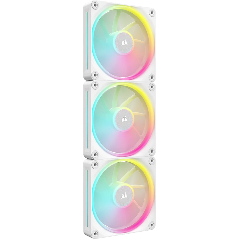 Corsair icue link lx120 rgb 120mm pwm fans 3 pack starter kit white (co-9051030-ww)-null