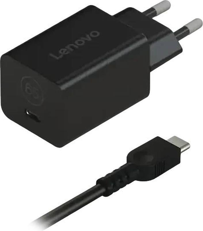 Lenovo nano power adapter gan 65 watt (USB-c) / black / europe, , medium-null