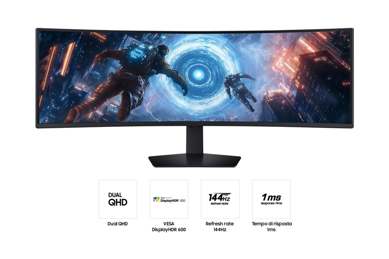 Samsung odyssey g9 g91f 49" monitor curved 144hz hdr 5120x1440-null