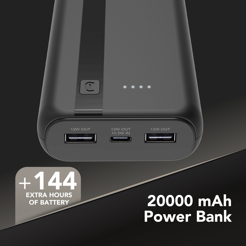 Cellularline power bank 20000mAh 12w &mu;&epsilon; 2 &theta;ύ&rho;&epsilon;&sigmaf;-null