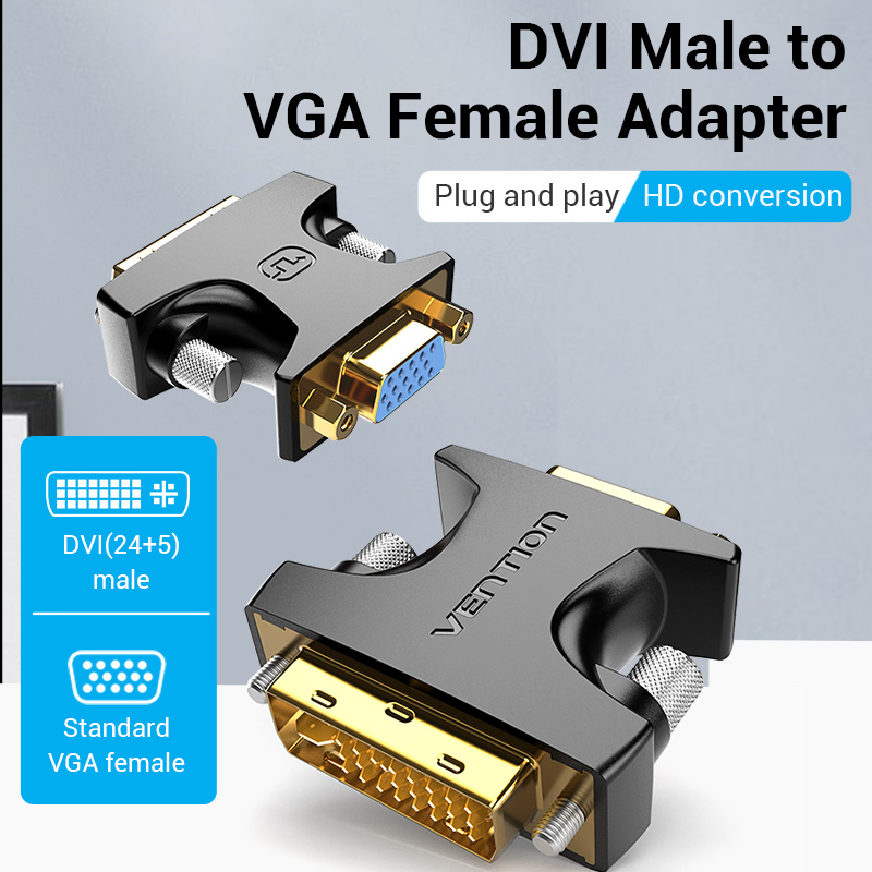 Vention vga adaptor female to dvi male ecfb0, , medium-null