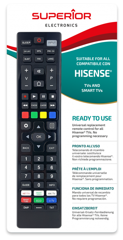 Superior hisense TV replacement remote control smart, , medium-null