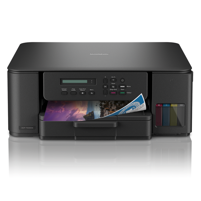 Brother inkbenefit dcp-t530dw - compact 3-in-1 ink tank printer, , medium-null