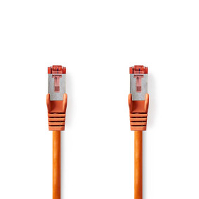 Cat 6 s/ftp network cable rj45 male - rj45 male 2m orange, , medium