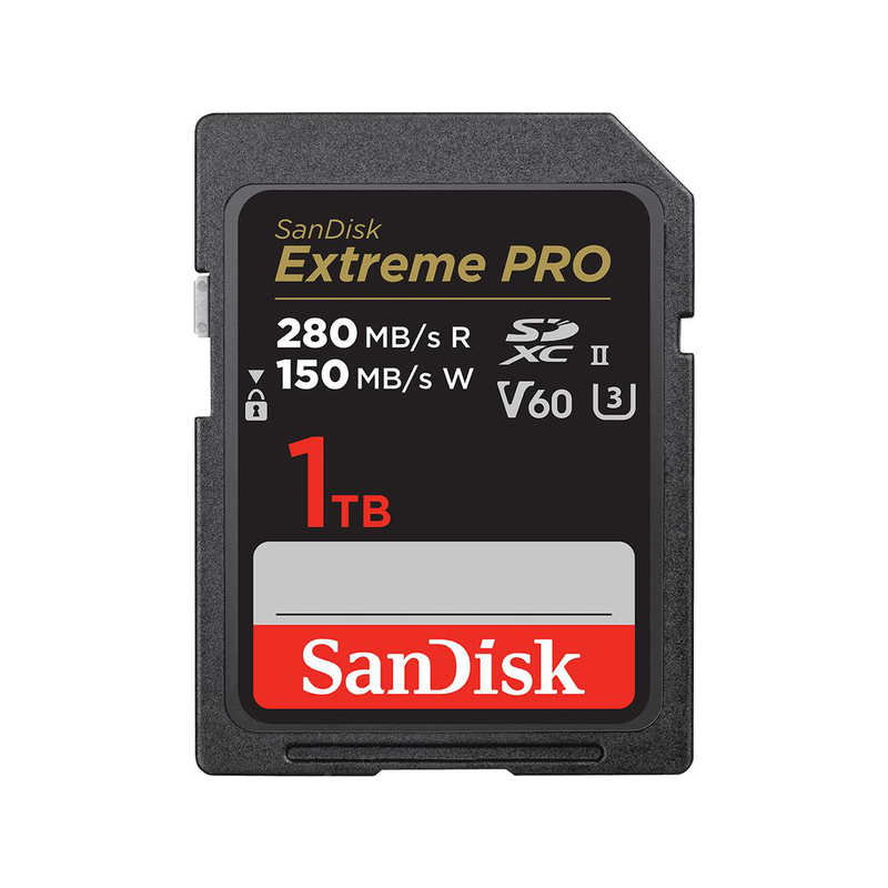 Sandisk extreme pro - flash memory card - 1TB - video class v60 / uhs-ii u3 / class10 - sdxc uhs-ii-null