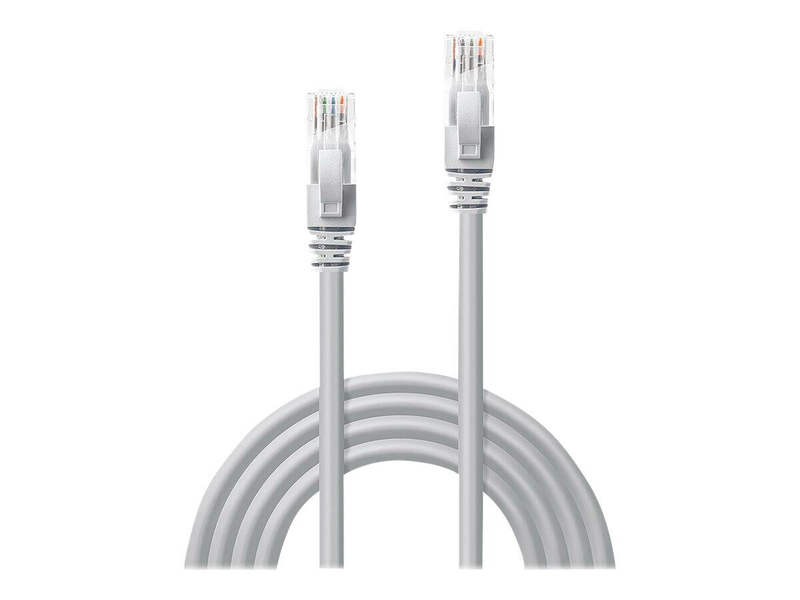 Lindy / patch cable / rj-45 (m) to rj-45 (m) / 2 m / utp / cat 6 / molded, snagless, stranded / grey-null