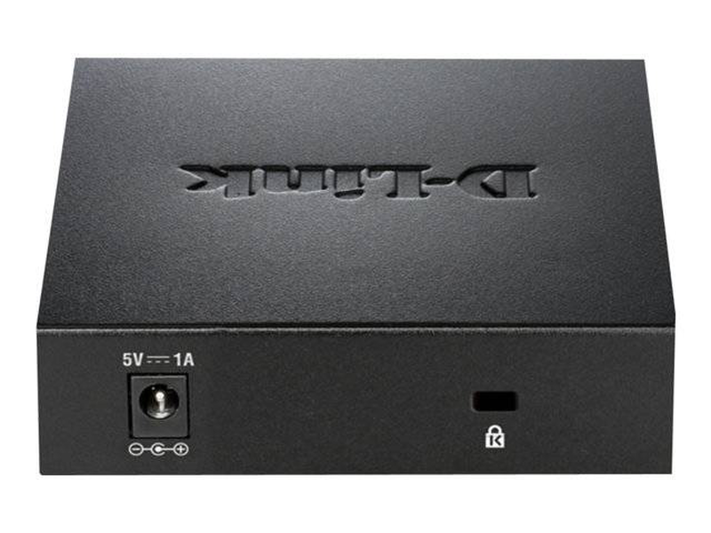 D-link dgs-105 5-port gigabit unmanaged metal desktop switch d-link green plug and play black-null