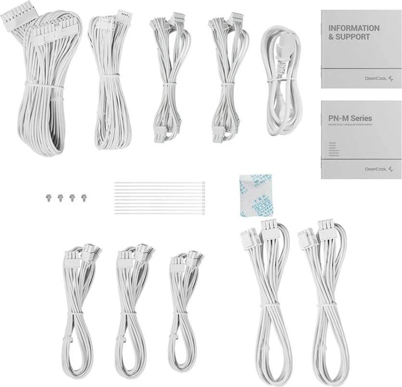 Deepcool power supply gamerstorm pn-m series pn850m wh white 850w atx 3.1, , medium-null
