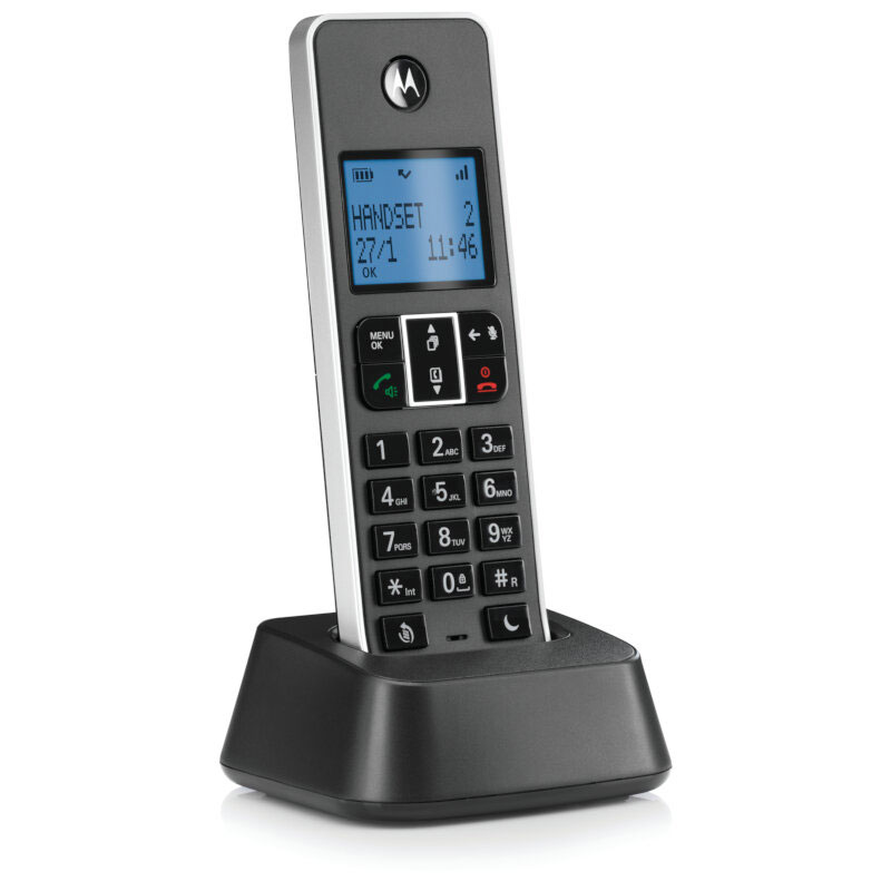 Motorola it.5.1x black ασυρματο τηλεφωνο με φραγη αριθμων, ανοιχτη ακροαση και do not disturb image number null