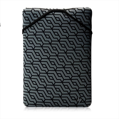 Hp notebook 15.6 carry case neoprene reversible protective sleeve black / gray, , medium