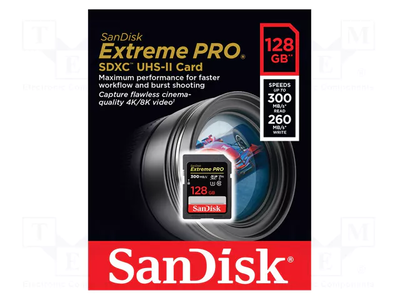 Sandisk extreme pro 128GB sdxc uhs-ii u3 300mb/s v90, , medium