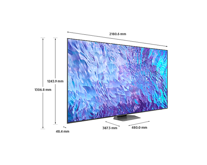 Samsung τηλεόραση 98" 4k QLED qe98q80catxxh, , medium-null