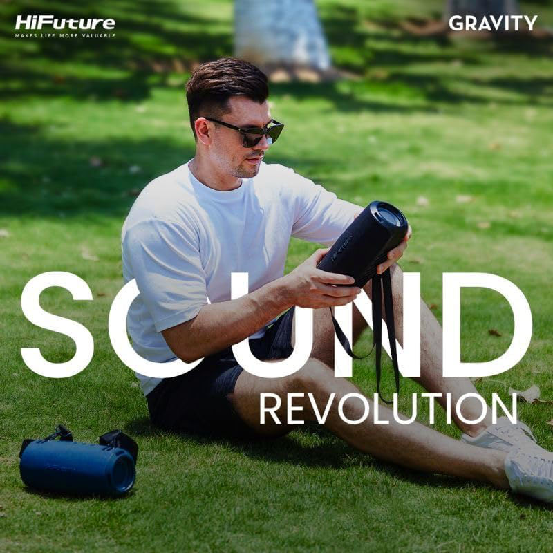 Hifuture portable bt speaker gravity ipx7 45w blue, , medium-null