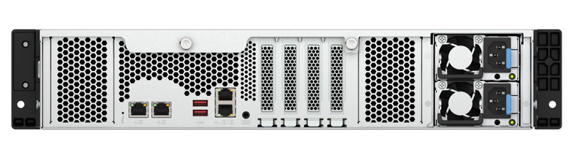 Qnap nas 12-bay rackmount AMD ryzen six-core , 16GB ram,  redundant psu, pcie & dual 10GBe ports ts-h1277axu-rp-r5, , medium-null