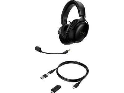 Hyperx cloud III wireless over ear gaming headset black - 77z45aa, , medium