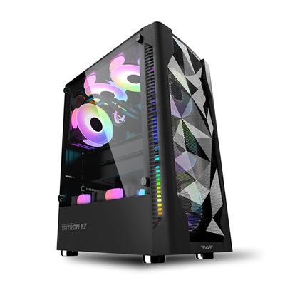 Armaggeddon gaming case atx 3xargb tritron 3 black, , medium