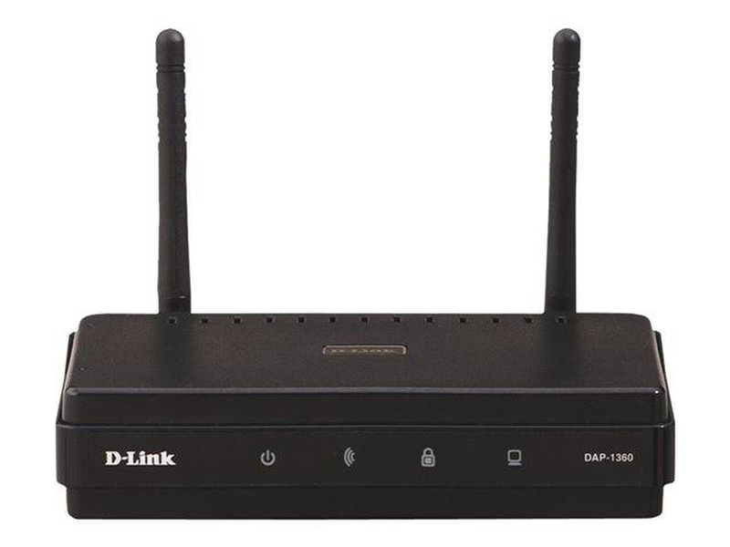 D-link dap-1360 n300 wireless access point Wi-Fi 4 2.4 GHz multi-mode detachable antenna range extender-null