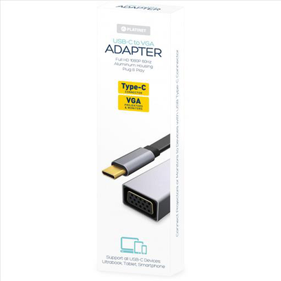 Platinet adapter USB-c - vga