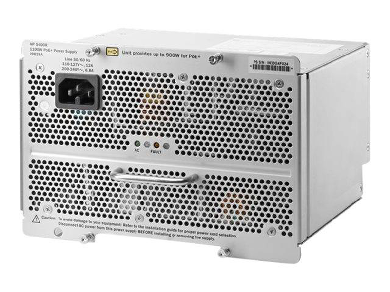 Hpe / power supply ( plug-in module ) / 1100 watt / for hpe 5406r, 5406r zl2, 5412r, 5412r zl2, , medium-null