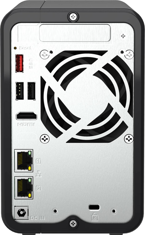 Qnap ts-264 2-bay diskless nas intel celeron n5095 quad-core 8GB ddr4 2x m.2 nvme dual 2.5GBe HDMI black-null