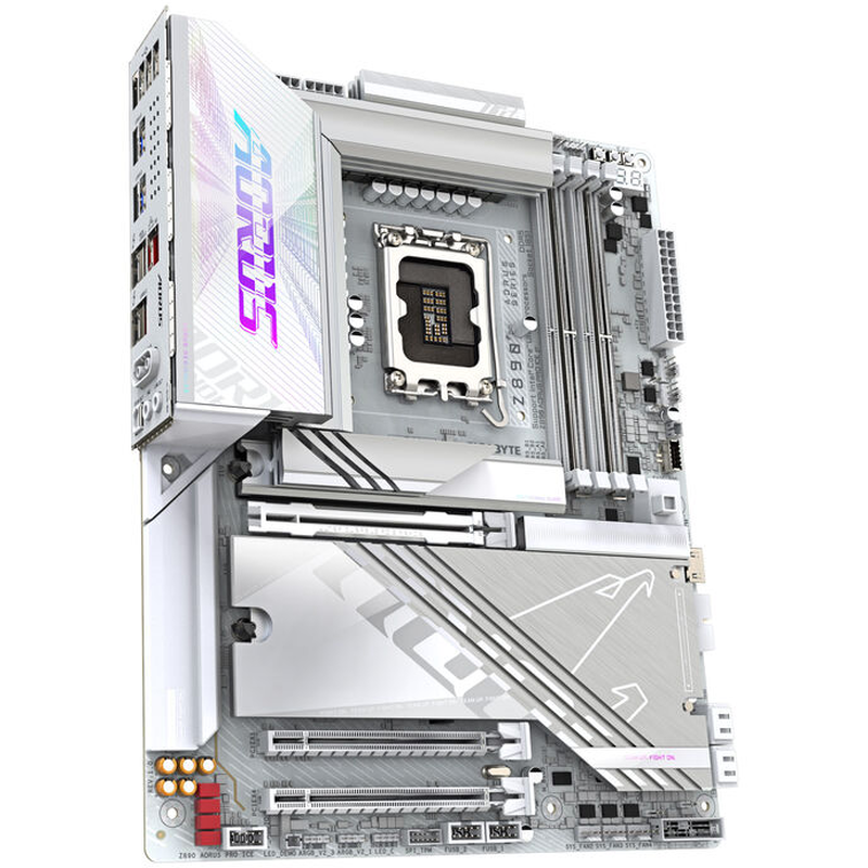 Gigabyte z890 aorus pro ice Wi-Fi 7 atx lga1851 ddr5 motherboard white-null