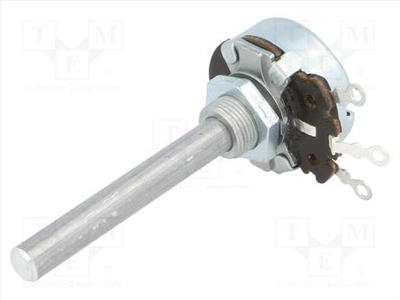 Pot 6mm 4w  50r single with shaft, , medium