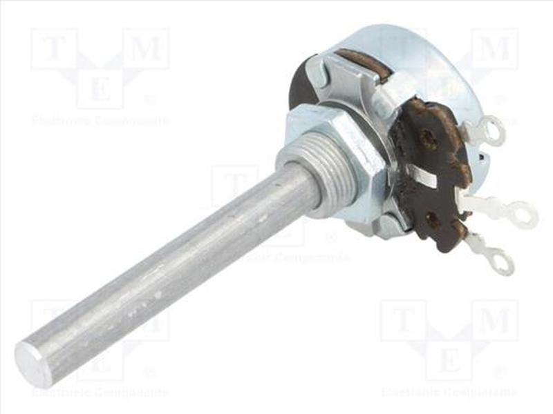 Pot 6mm 4w  50r single with shaft, , medium-null