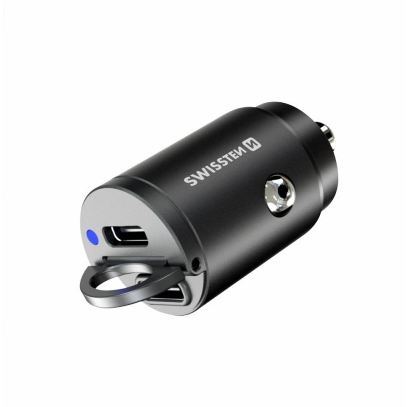 Swissten nano &phi;&omicron;&rho;&tau;&iota;&sigma;&tau;ή&sigmaf; &alpha;&upsilon;&tau;&omicron;&kappa;&iota;&nu;ή&tau;&omicron;&upsilon; 30w &mu;&epsilon; 2x USB-c & power delivery 20111800 &mu;&alpha;ύ&rho;&omicron;, , medium-null