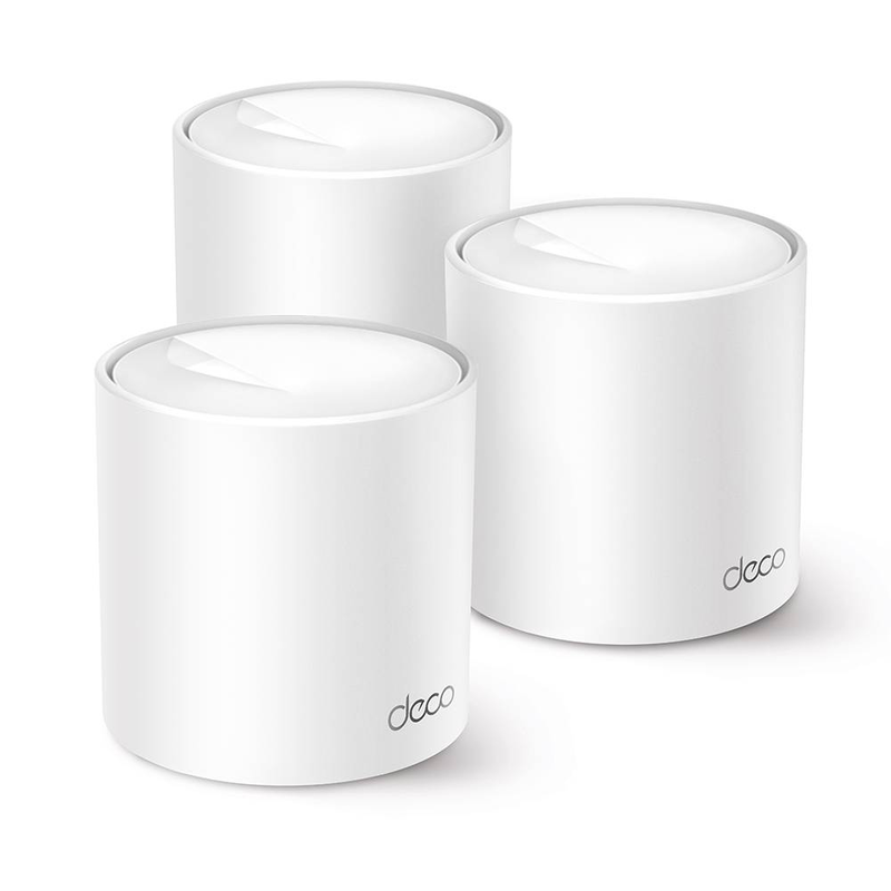 Tp-link deco x10 ax1500 dual-band Wi-Fi 6 whole home mesh system 3-pack 5600 sq ft 120 devices gigabit white-null