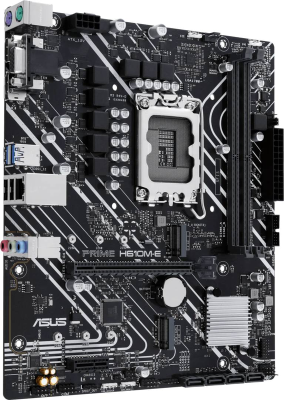 Asus prime h610m-e-csm intel h610 lga1700 micro-atx motherboard ddr5 dual m.2 pcie 4.0 HDMI dp vga-null