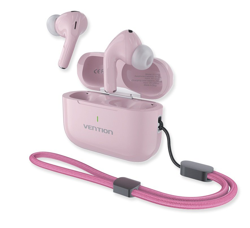 Vention earphones bt tws inear echo lite e11 plus pink nbvp0-plus, , medium-null