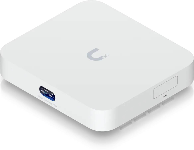 Ubiquiti unifi cloud gateway max ucg-max router 5x 2.5GBe 2.3GBps ids/ips 30+ unifi devices nvr-ready white-null