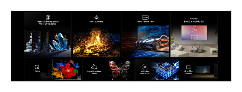 Tcl smart TV 55" 4k qd-mini led 55c7k (2025)-null