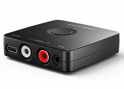Vention audio bluetooth receiver 3.5mm/2rca najb0, Black, medium