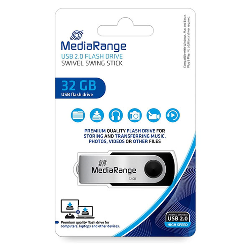 USB stick mediarange- 32GB, , medium-null