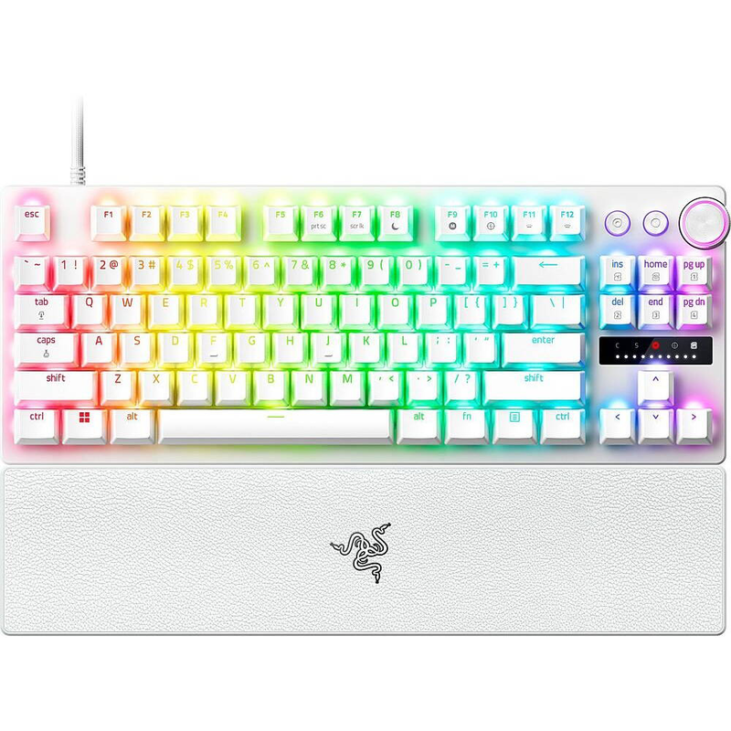 Razer huntsman v3 pro tenkeyless white analog optical gaming keyboard rapid trigger us layout-null