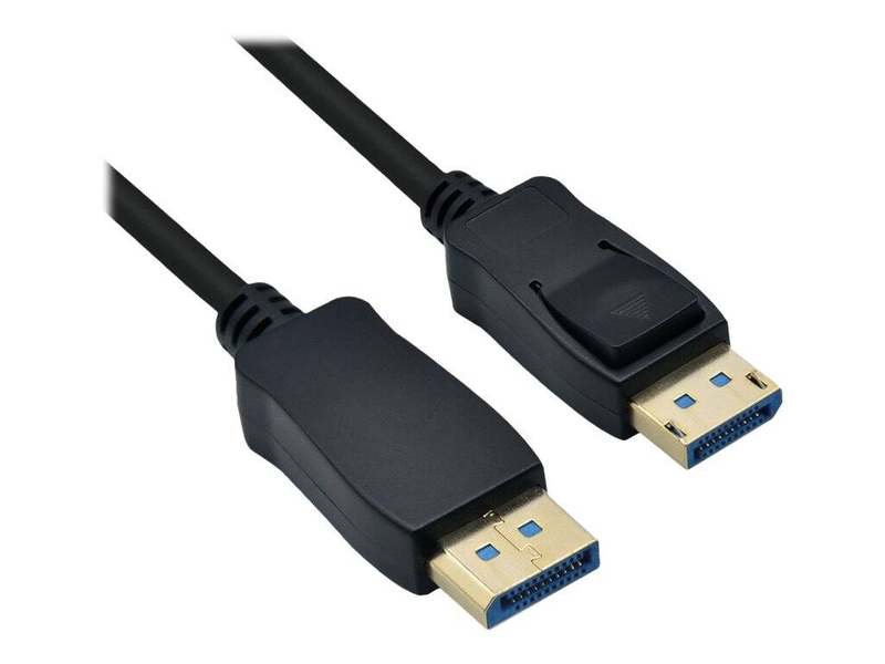 Roline / displayport cable / displayport (m) latched to displayport (m) latched / displayport 2.0 / 1 m / 8k60hz (7680 x 4320) support, 4k120hz (3840 x 2160) support / black-null