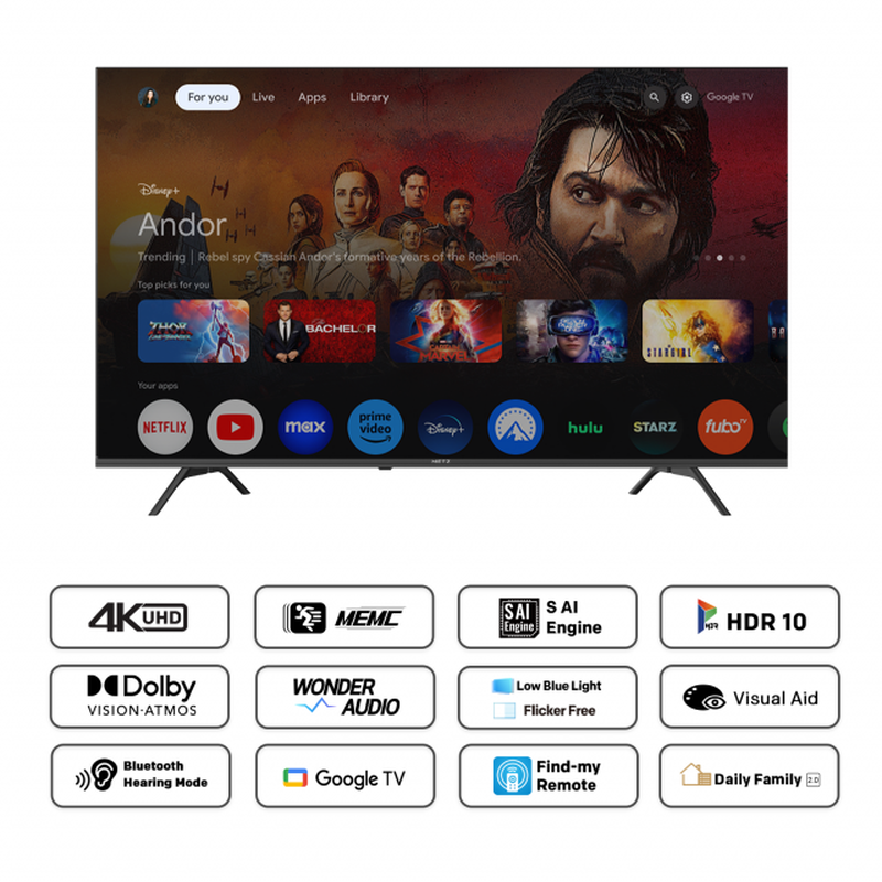 Metz 55'' 55muf7000z  4k uhd google TV  [3-years warranty]-null