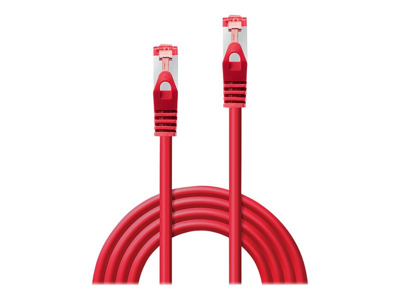 Lindy basic - patch cable - rj-45 (m) to rj-45 (m) - 1 m - sftp, pimf - cat 6 - molded, snagless, stranded - red-null