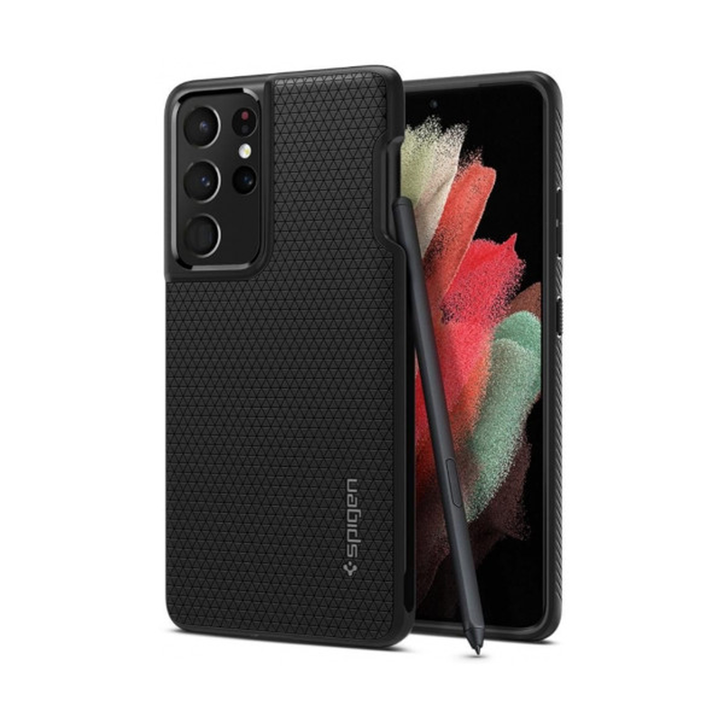 Spigen liquid Air pen samsung galaxy s21 ultra matte black, , medium-null